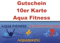 Geschenkgutschein 10er Karte Aqua-Fitness